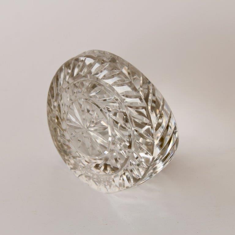Flat Etched Glass Paper Weight